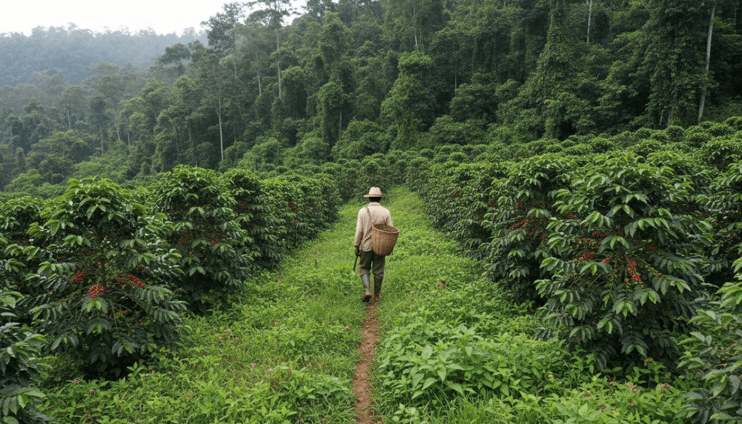Kenyan farmer using FarmSentry
